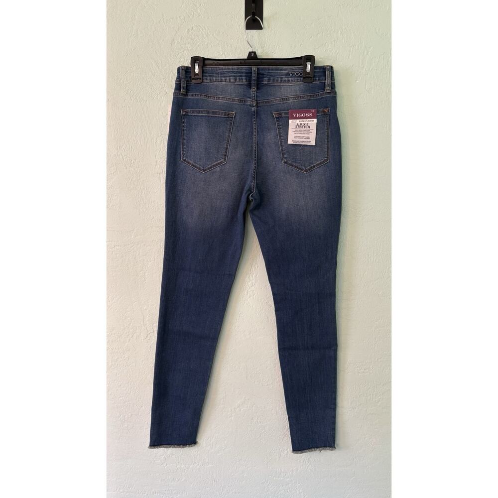Vigoss Size 31x29 Distressed Ace Skinny Denim Ankle Jeans - Picture 2 of 8